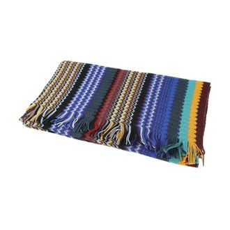 Missoni Winter Scarves, female, Multicolor, ONE SIZE, Geometric Multicolor Wool Shawl