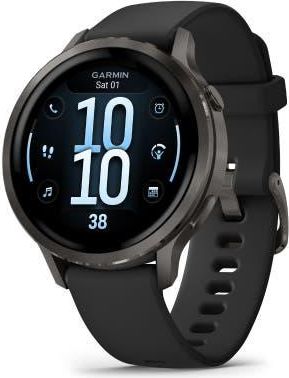 Garmin Venu 4 Smartwatch 41mm in Black Silicone Band at Nordstrom