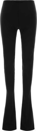 Gucci Womens Crepe Flared Trouser Black Viscose Elastane