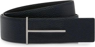 Tom Ford Grain Leather Slim T Reversible Belt