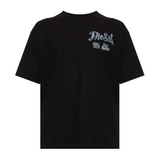 Diesel Tops, Heren, Zwart, 3Xl, Katoen, T-Boxt-Aa 2 T-shirt