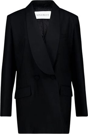 Nina Ricci Dames, Jassen, Zwart, Maat: XS Wol