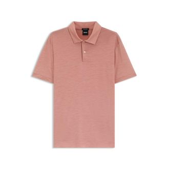 BOSS Wool-blend polo shirt in a regular fit