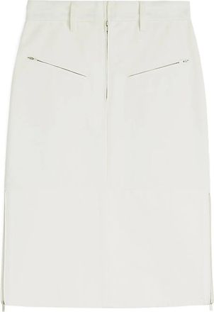 Jil Sander Gonna midi denim - Bianco