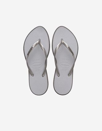 Havaianas Womens Havaianas Womens Slim Point Flip Flops - Grey - Size: 2/2.5/3