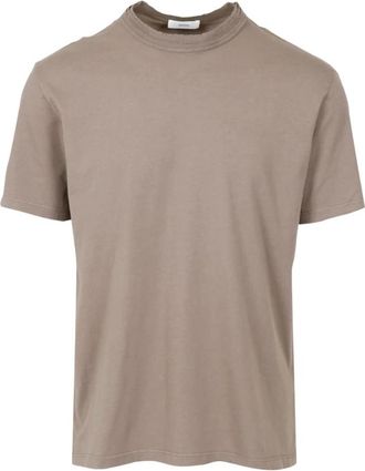 Mauro Grifoni Relaxed Crew Neck T-Shirt - Heren - T-shirts - Beige - M - Katoen - Tops