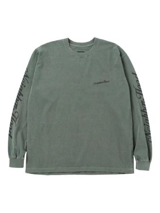 Neighborhood logo-print long-sleeve T-shirt - men - Cotton - M - Green