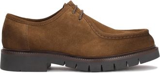 Kazar Bruine su&egrave;de halfschoenen met korte binding - Heren - Veterschoenen - Bruin - 46 EU - Su&egrave;de - Schoenen