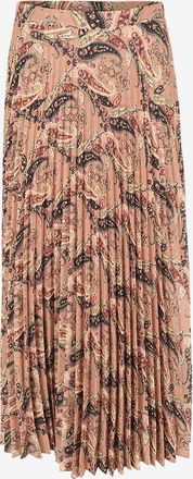 Etro Langer Plisseerock aus Cr&ecirc;pe mit Print