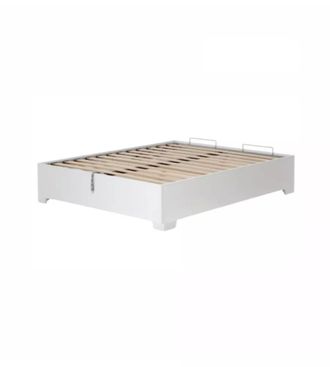 OEM Letto Matrimoniale Con Contenitore E Piedini bed Box Bianco 160x190 Cm