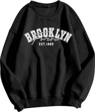 Generic Workout Sweatshirt Women Cotton Lightweight Long Sleeve Patchwork Round Neck Fleece Loose Fit Teen Girls Fall Outfits Casual Pullover Shirts Winter Cl