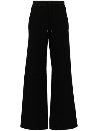 Saint Laurent wide-leg cotton track pants - Black