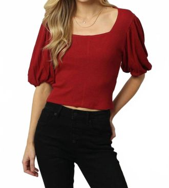Dear John Denim Yolanda Top In Molten Lava