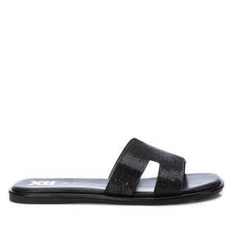 Xti Womens Flat Sandals In Black