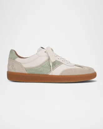 Frye Milly Mixed Leather Low-Top Sneakers