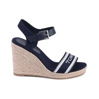 Tommy Hilfiger Wedges, female, Blue, Size: 12 US Stylish Espadrille Wedges