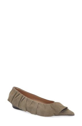 J.W.Anderson Ruffle Ballet Flat in Grey 929 at Nordstrom, Size 7.5Us