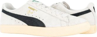 Puma Mens Puma Clyde Hairy Suede Sneakers 393115-01 Sedate Gray Cashew