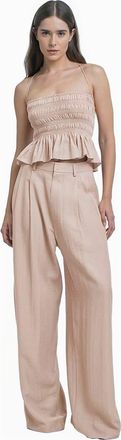 Mother of All Hedi Mid Waist Tailored Pants in Light-Pink at Nordstrom, Size X-Small