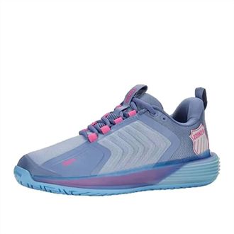 K-Swiss Womens Ultrashot 3 Sneakers In Blue And Pink