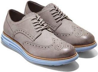 Cole Haan Wingtip Leather Derby Sneaker in Ironstone /Forever Blue at Nordstrom Rack, Size 10.5