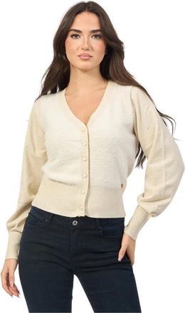 Yes-Zee Ivoor Trui Stijlvol Model - Dames - Vesten - Beige - S - Truien & Vesten
