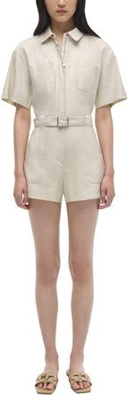 SIMKHAI Simkhai Aspen Linen-Blend Romper