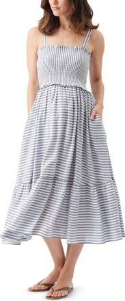 Ripe Sofia Stripe Dress in Indigo /White at Nordstrom, Size X-Small