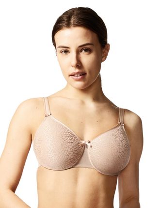 Chantelle Womens C18910 Magnifique Moulded Bra - Beige Nylon - Size 36GG