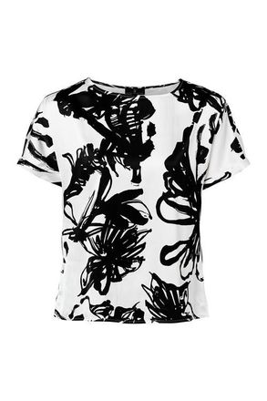 Mart Visser Camilla Print Top Zwart / Wit