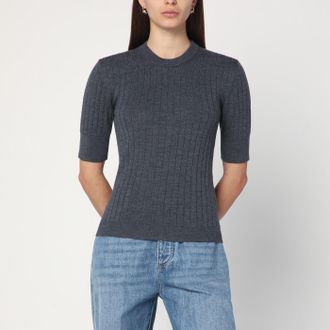 Bottega Veneta Anthracite grey wool sweater