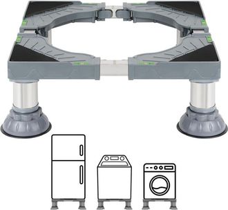 OEM Soporte Para Lavadora Y Electrodom&eacute;sticos Winter Shore White - Soporte Universal Para Estufa, Secadora Y Mininevera - Base Elevada Resistente Para Lav