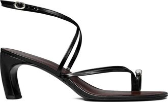 Tory Burch Pumps met open neus en bandjes - Zwart