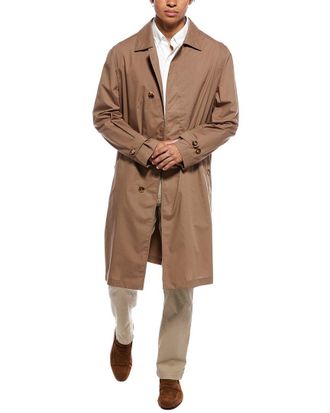 Brunello Cucinelli Solid Trench Coat