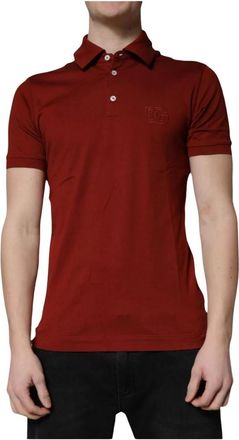 Dolce & Gabbana Heren, Tops, Rood, Maat: XS Katoen