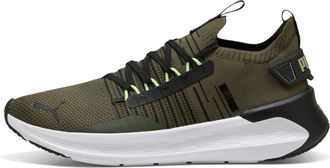 Puma Unisex SOFTRIDE Symmetry FUZION LS Road Running Shoe, Dark Olive Black-Fizzy Light, 7.5 UK