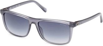 Guess Wayfarer Zonnebrillen - Heren - Zonnebrillen - Grijs - 58 MM - Accessoires