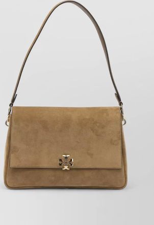 Tory Burch charlie suede leather shoulder bag