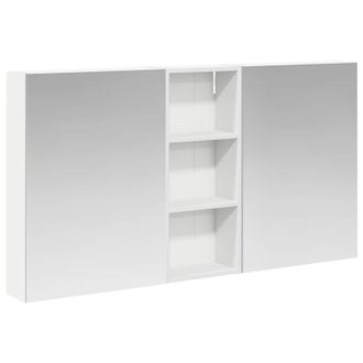vidaXL Juego De Muebles De Ba&ntilde;o Con Estante 3 Pcs 130 X 14,5 X 70 Cm Vidaxl