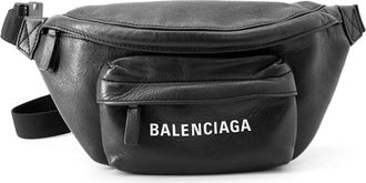 Balenciaga Black Leather Sling Bag (Pre-Owned)