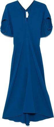 Victoria Beckham Abito midi in cady - Blu