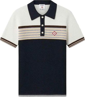 Casablanca Polo a Righe in Maglia - - Tops - Uomo - Multicolore - XL