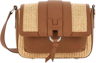 Hogan Flap Bag Raffia - Dames - Schoudertassen - Bruin - ONE Size - Tassen