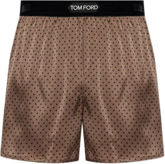 Tom Ford Boxer a pois - Marrone