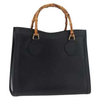 Gucci Pre-owned Handbags, female, Black, Size: ONE SIZE Pre-owned Vintage Tote Bag