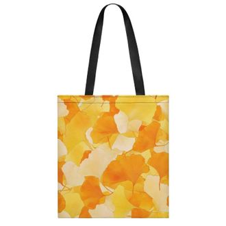 Generic Ginkgo Watercolor Womens Tote Casual Shopping Bag Lightweight Shoulder Bags Hobos Handbag for Work Travel Daily 35x40cm