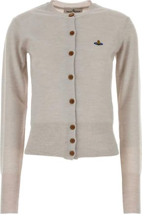 Vivienne Westwood Cardigan con decorazione Orb - Grigio