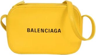 Balenciaga Pre-owned Vintage Schoudertas - Dames - Vintage Schoudertas - Geel - ONE Size - Leer - Vintage