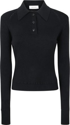 Mfpen Partial Placket Polo - Dames - Polos - Zwart - L - Tops