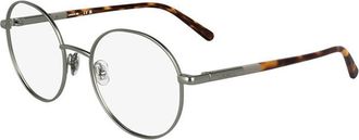 Lacoste L2310038 Round Full Rim Metal Eyeglasses - Gray
